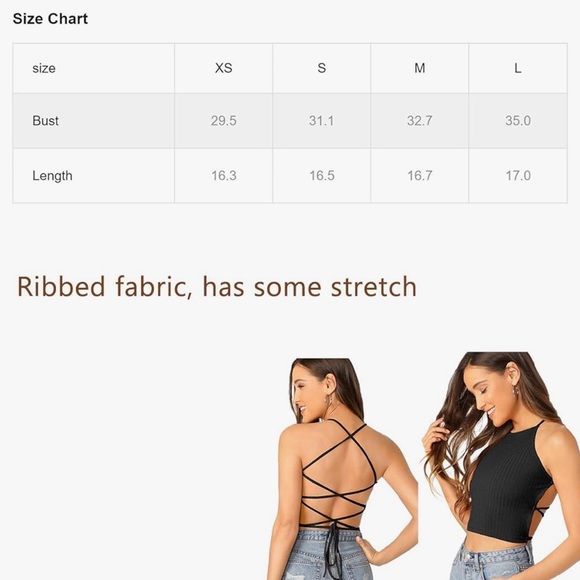 Lace Up Back Top - Picture 5 of 7